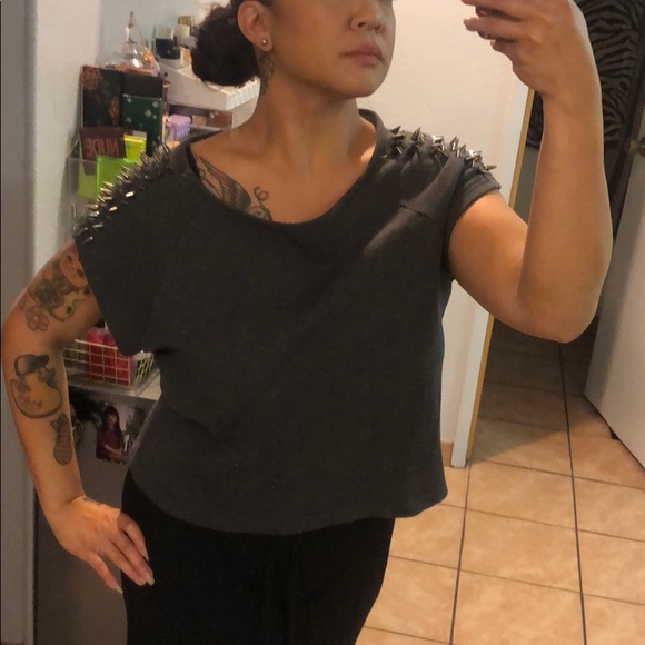 ๐ MODCLOTH/ Cotton Candy Crop Spikey Top ๐ - Picture 6 of 6